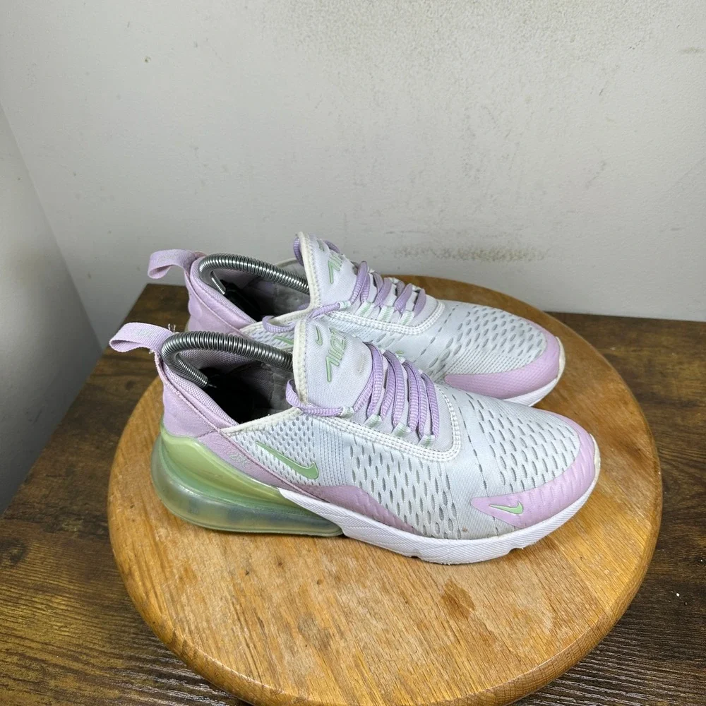 Nike Air Max 270 Women's Shoes White Lavender Green Size 8 CW7042-100